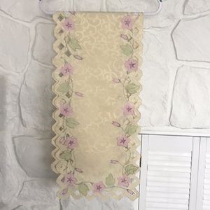 Table Runner or Dresser Scarf Appliquéd